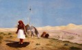 Prayer in the Desert Arab Jean Leon Gerome